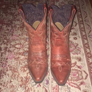 Red cowboy boots